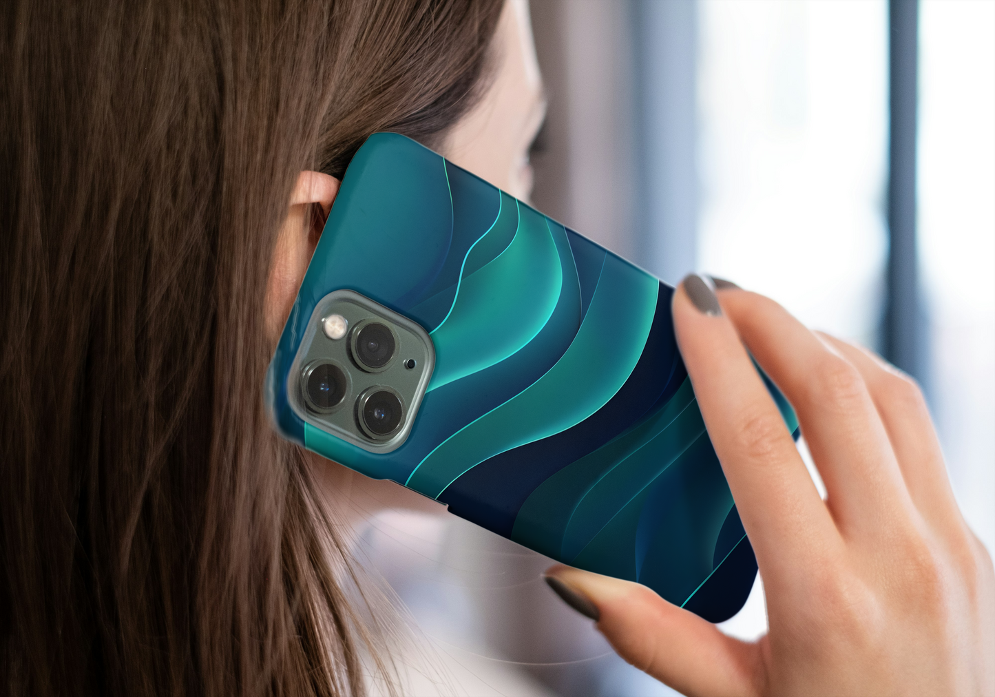 Wave Pattern Magnetic Tough Case - Stylish Protection for Your Phone