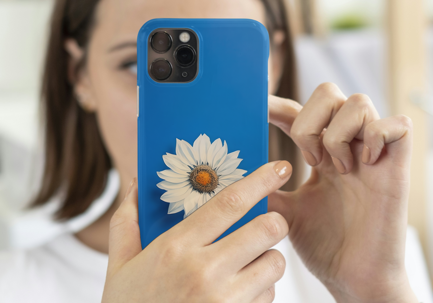 Vibrant Floral Sunflower Design Magnetic Tough Case for iPhone