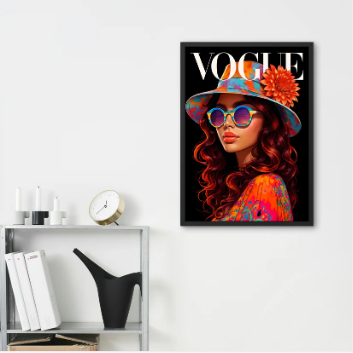 70s Inspired Vibrant Vogue Posters