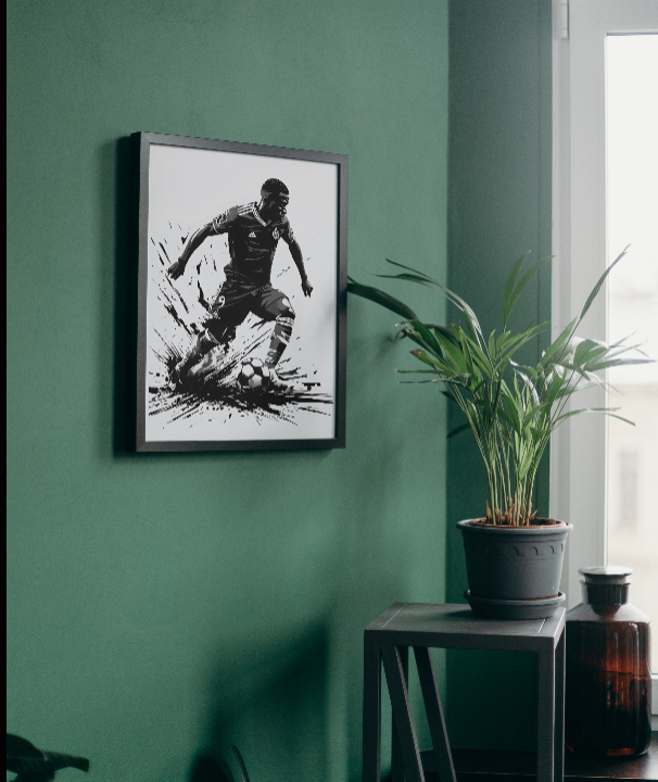 Canvas Print, Kylian Mbappe Real Madrid Wall Art Print