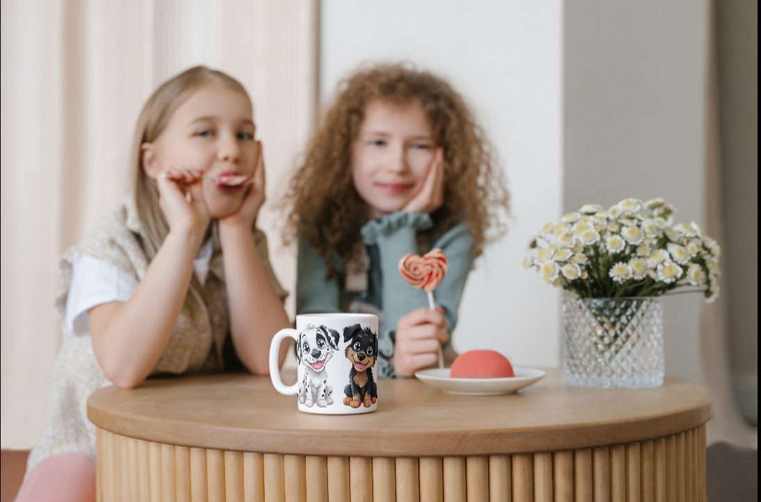 Cute Dog Friends Mug