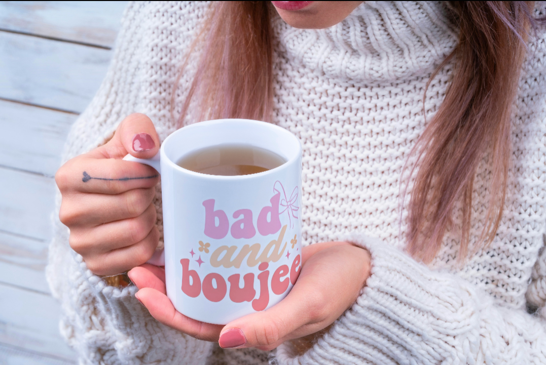 Boujee Mug, Sass Ceramic Coffee Cup