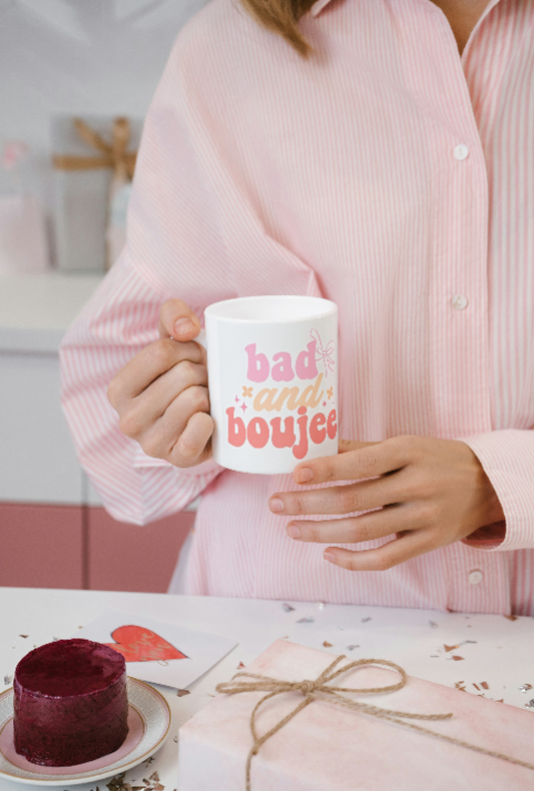 Boujee Mug, Sass Ceramic Coffee Cup