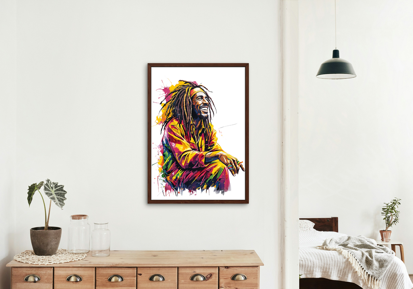 Rastaman in Vibrant Colours