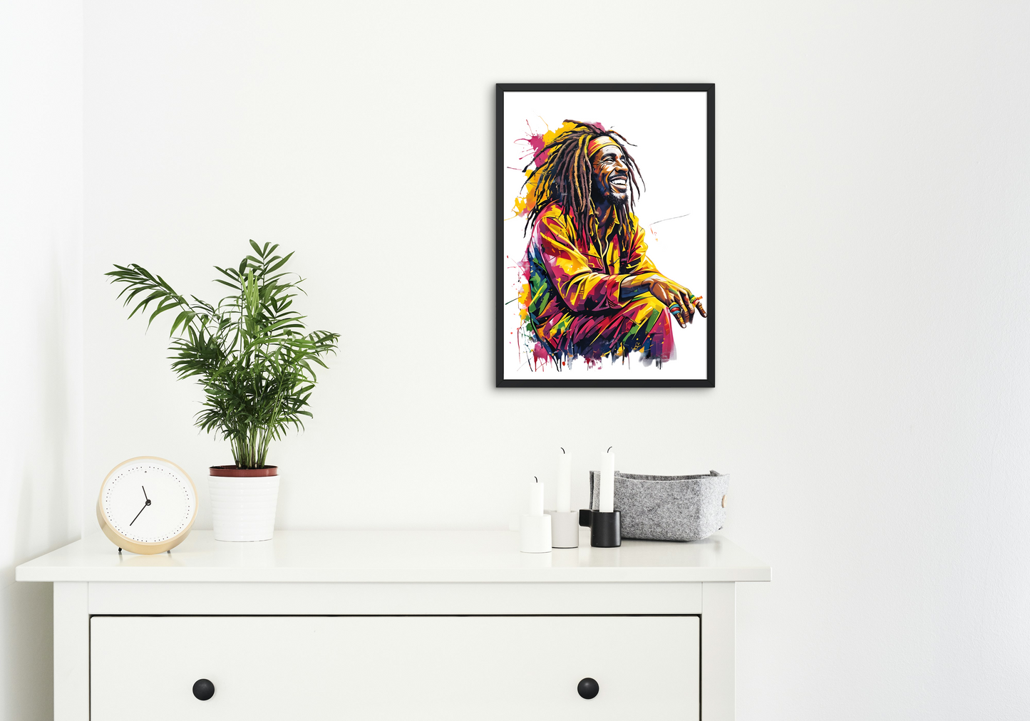 Rastaman in Vibrant Colours