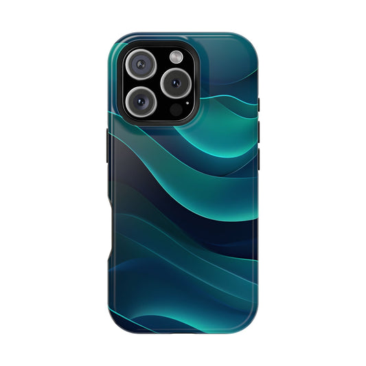 Wave Pattern Magnetic Tough Case Cover