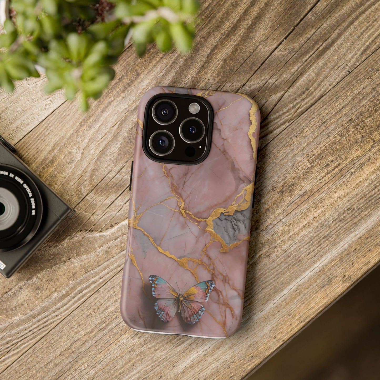 Butterfly Marble Phone Case Cover