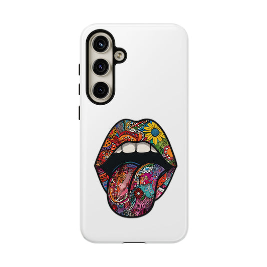 Vibrant Phone Case with Funky Lip Design