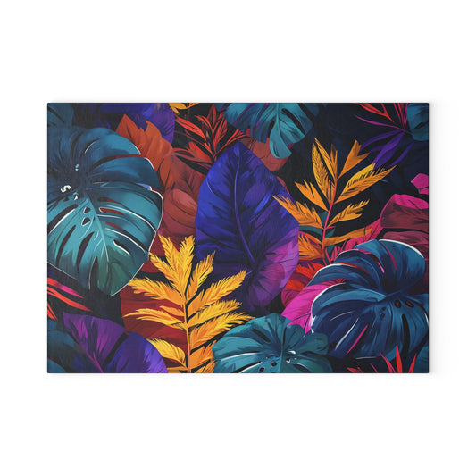Tropical Glass Cutting Board