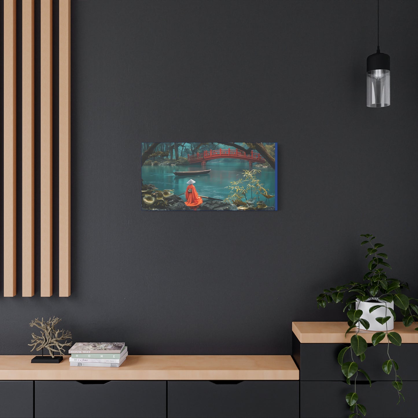 Japanese Tranquil Serene Landscape Canvas Wall Print