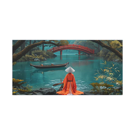 Japanese Tranquil Serene Landscape Canvas Wall Print