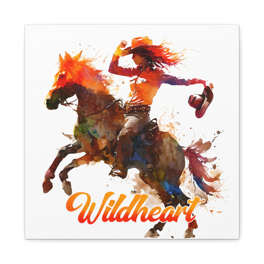 Wildheart Cowgirl Canvas Print