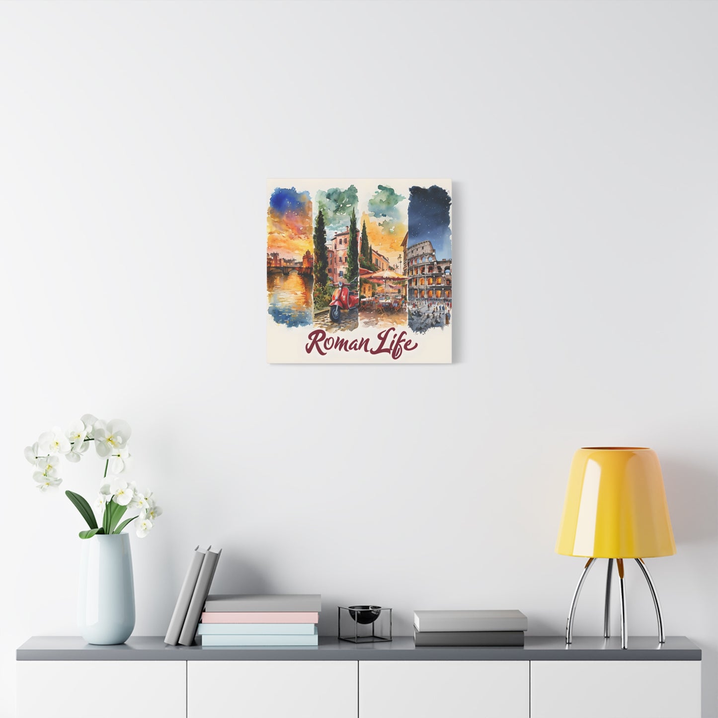 Roman Life Canvas Wall Art Print