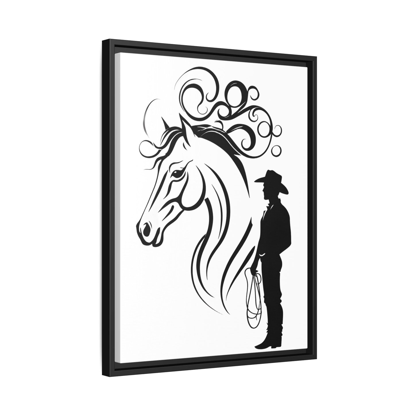 Minimalist Rustic Western Horse Art Print