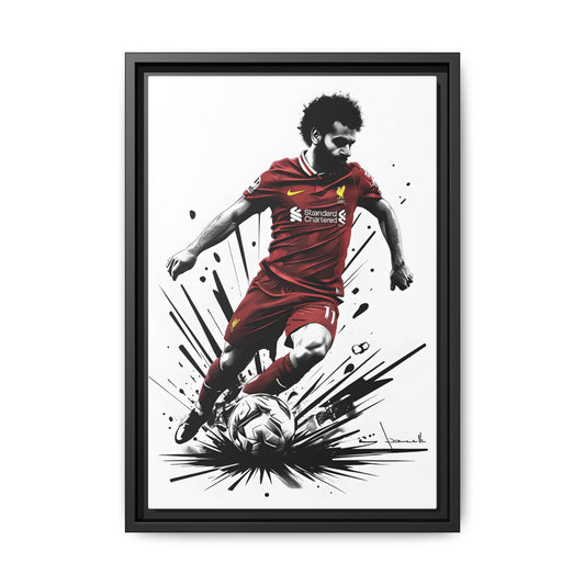 Canvas Print: Mo Salah Liverpool Footballer