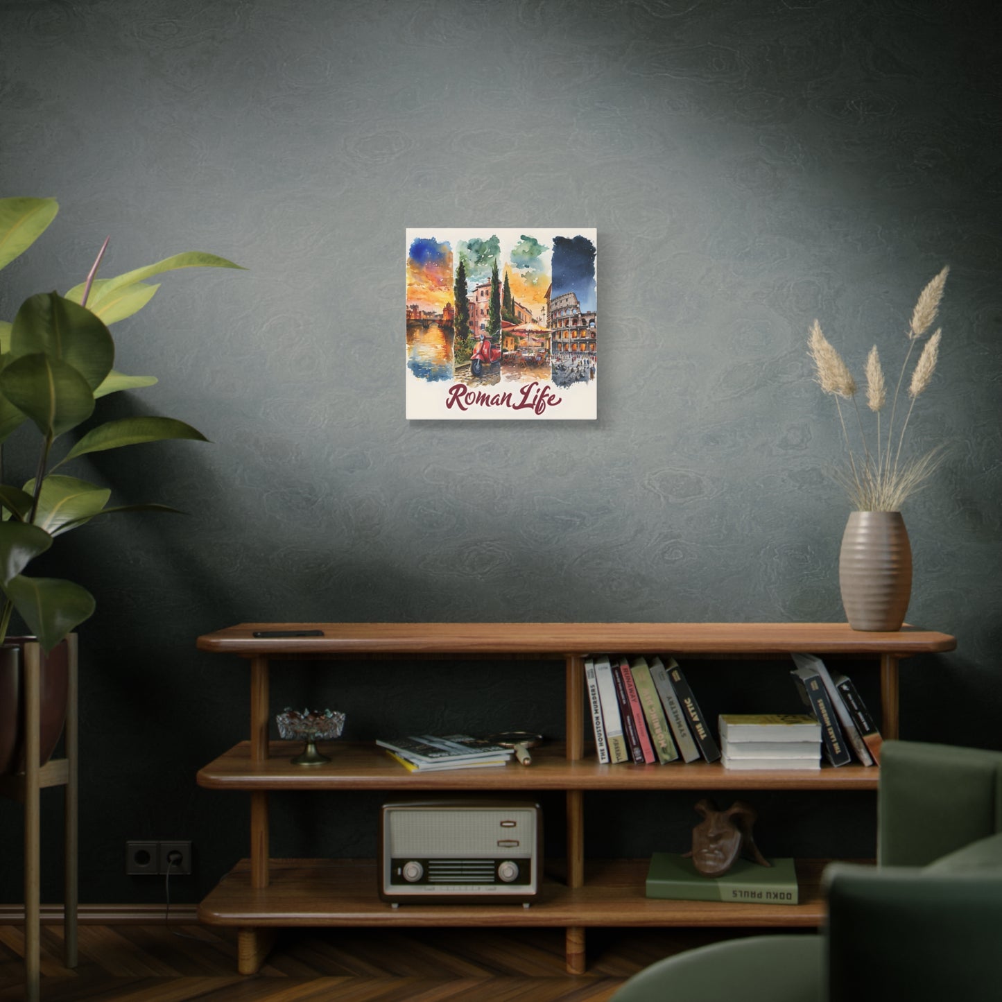 Roman Life Canvas Wall Art Print