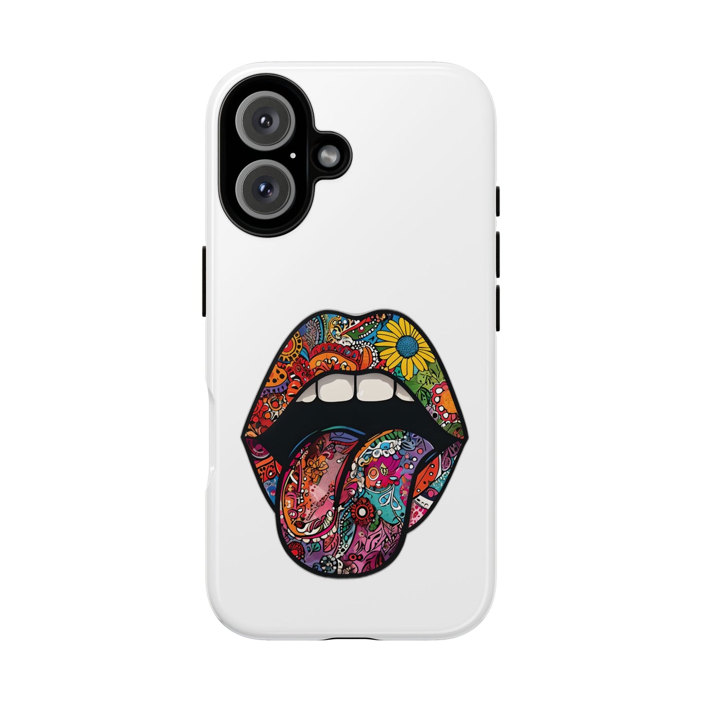 Vibrant Phone Case with Funky Lip Design