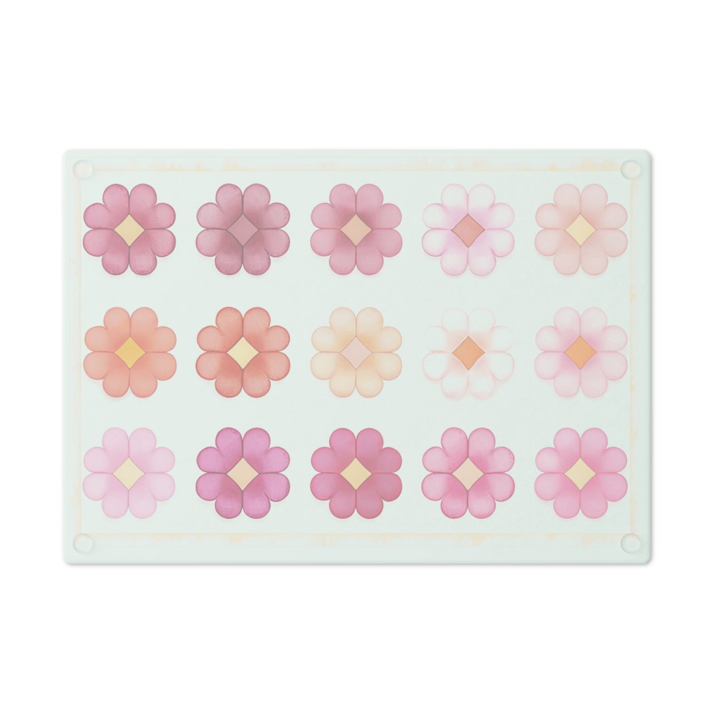 Floral Cutting Board - Colorful Flower Design
