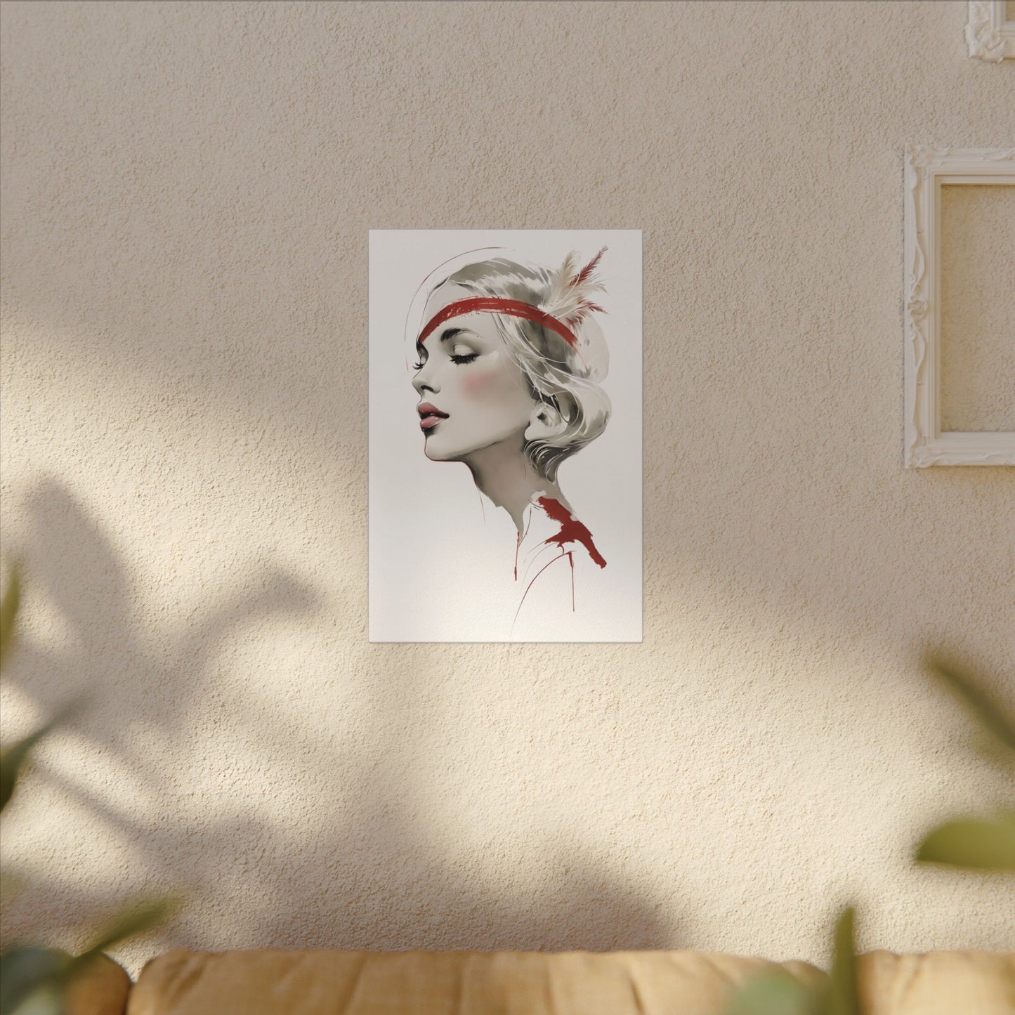 Minimalist 1920s Inspired Profile of a Woman