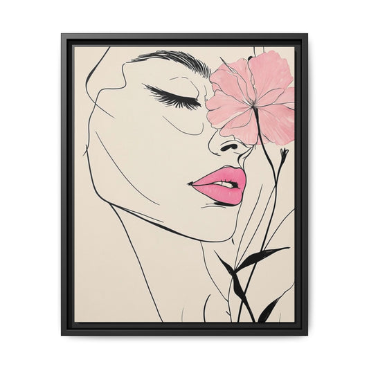 Elegant Floral Framed Art Print