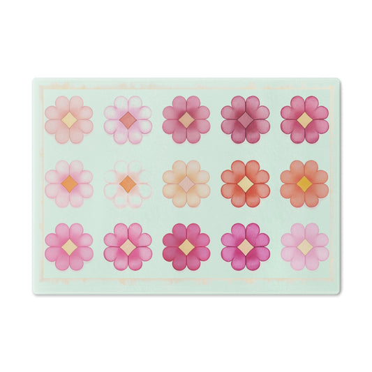 Floral Cutting Board - Colorful Flower Design
