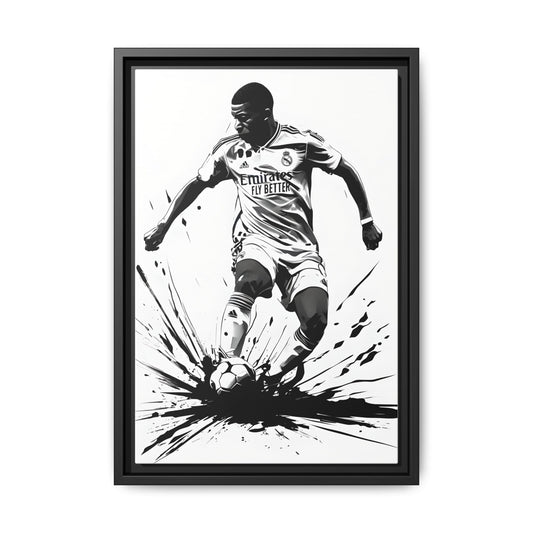 Canvas Print - Kylian Mbappe Real Madrid Kit