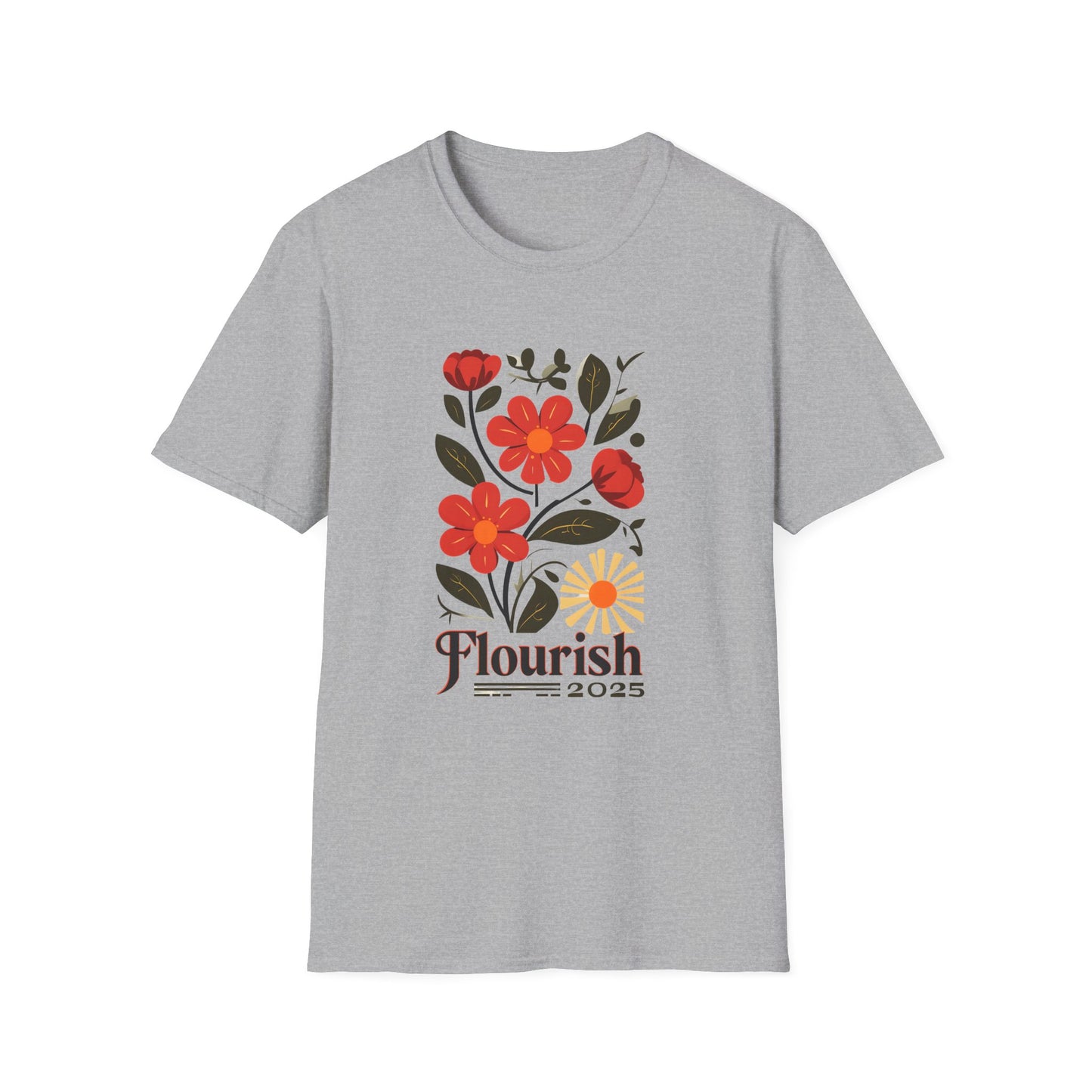 Flourish Floral Unisex Softstyle T-Shirt