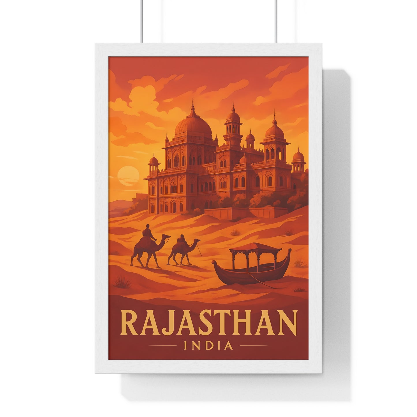 Rajasthan India Framed Wall Art Poster