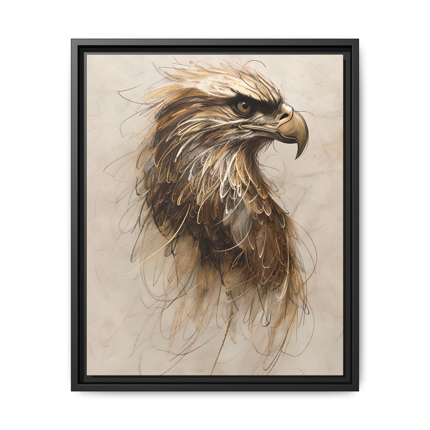 Framed Eagle Art Canvas