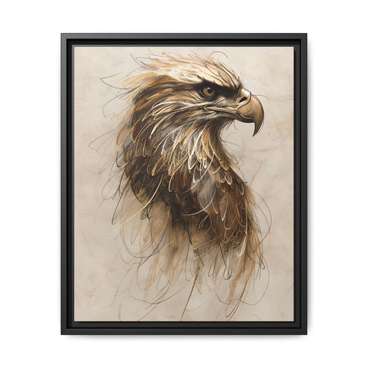 Framed Eagle Art Canvas