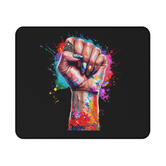 Colorful Art Fist Non-Slip Gaming Mouse Pad – Perfect for Gamers and Creative Souls