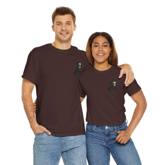 Alien Not Tourist Unisex Heavy Cotton Tee | Cool Astronaut Graphic T-Shirt