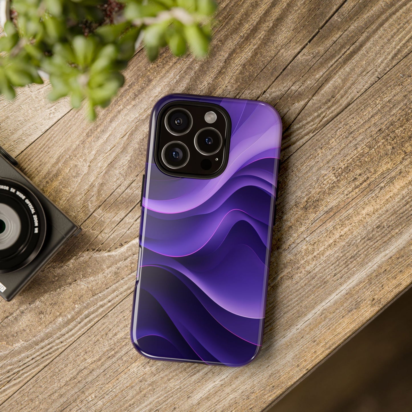 Stylish Purple Wave Phone Case Cover