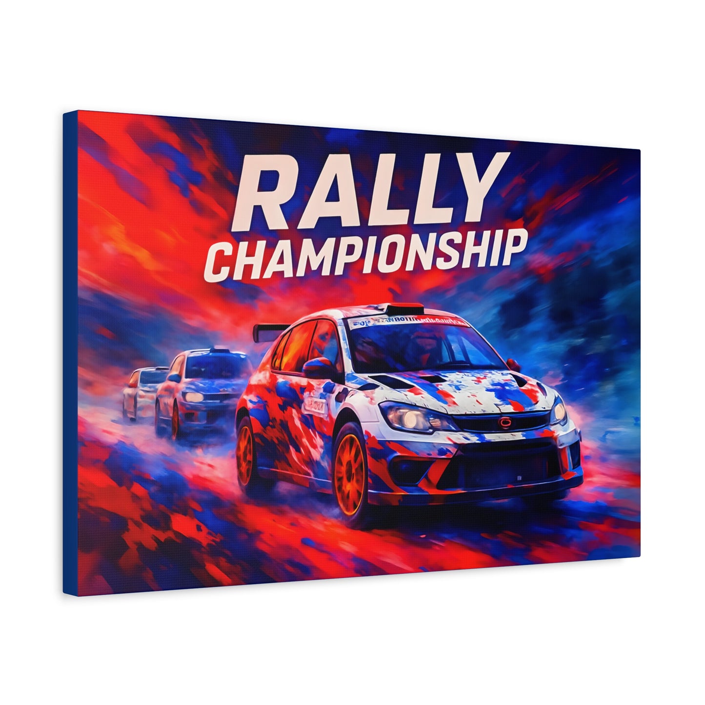 Rally Championship Canvas Wall Art, Racing Print, Car Decor, Gift for Auto Enthusiasts, Sports Artwork