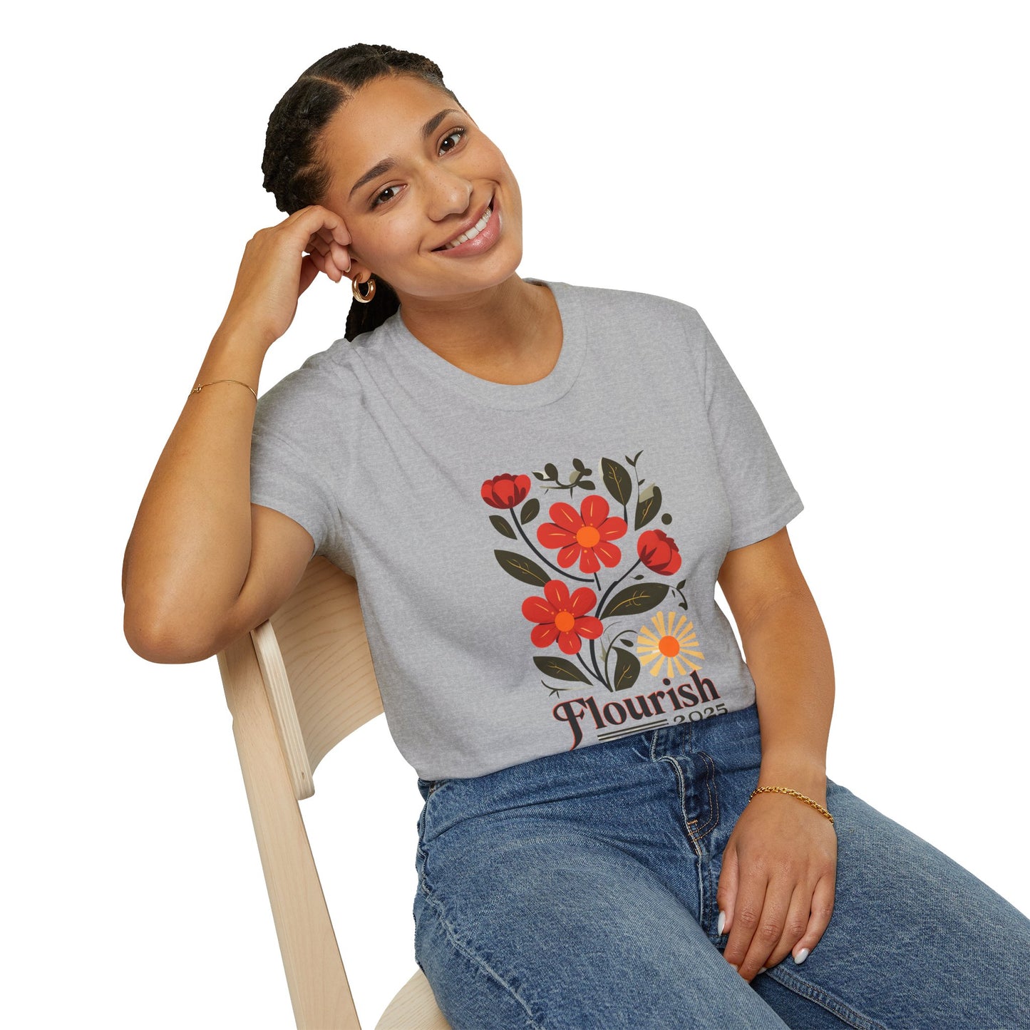 Flourish Floral Unisex Softstyle T-Shirt