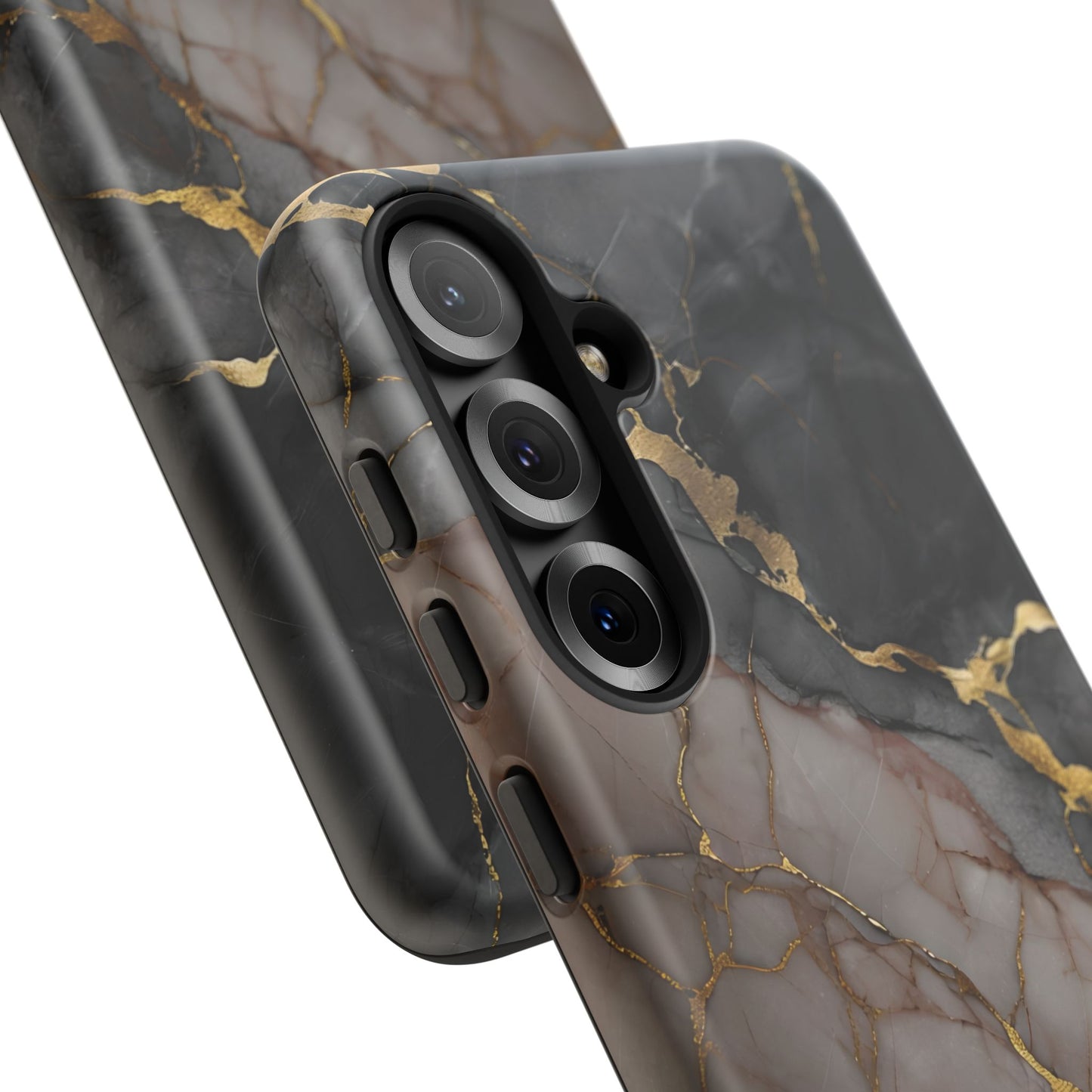Elegant Marble Phone Case with Gold Accent