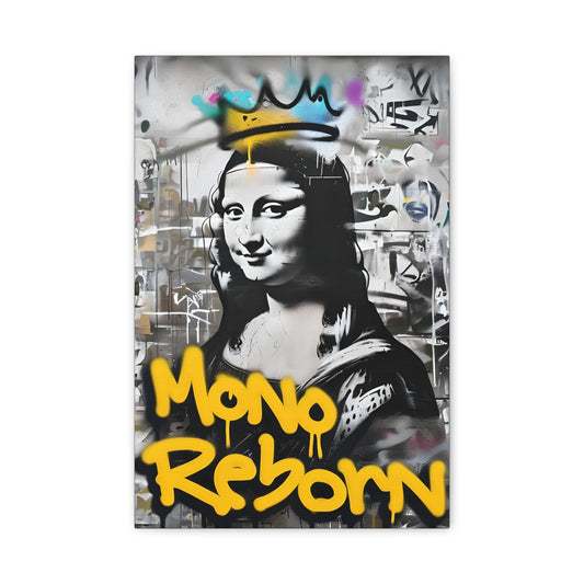 Canvas Print - Graffiti-inspired Renaissance Portrait