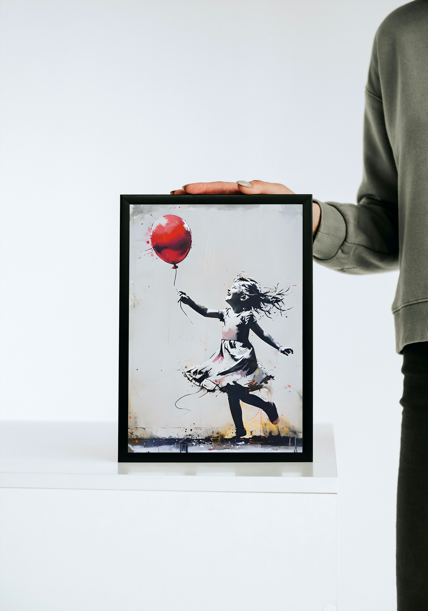 Happy Girl Chasing Her Balloon