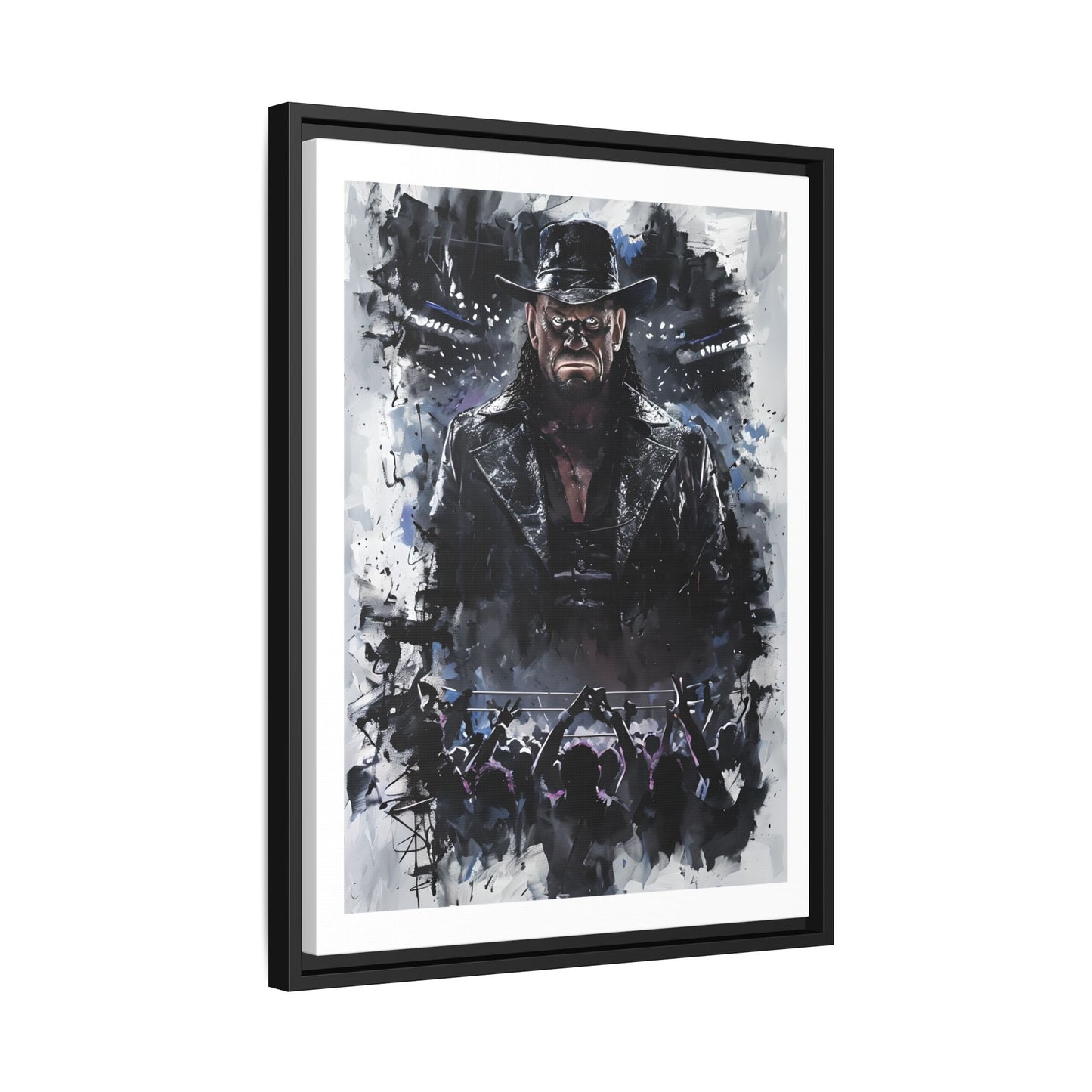 Legendary WWE Wrestler Undertaker Framed Canvas Art