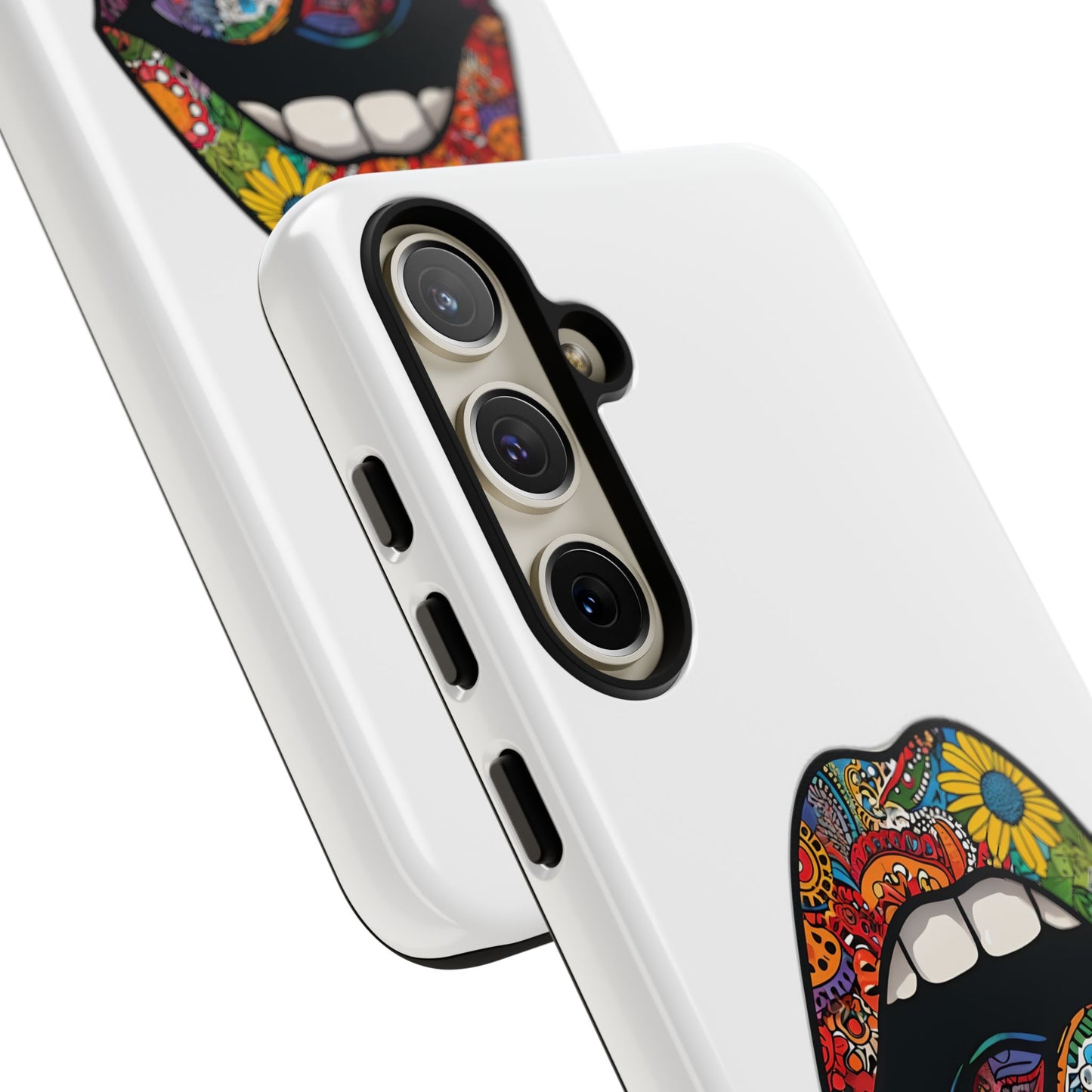 Vibrant Phone Case with Funky Lip Design