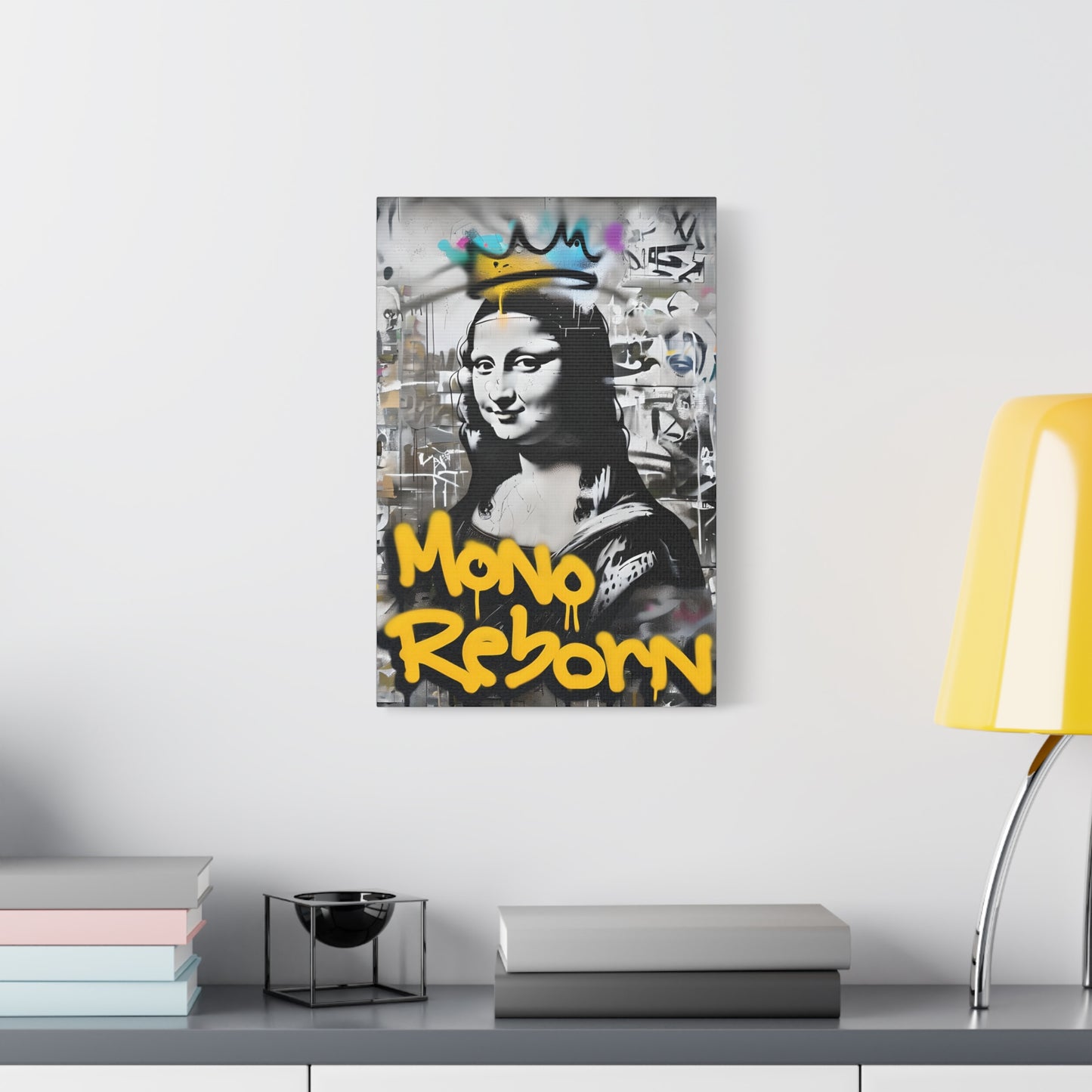 Canvas Print - Graffiti-inspired Renaissance Portrait