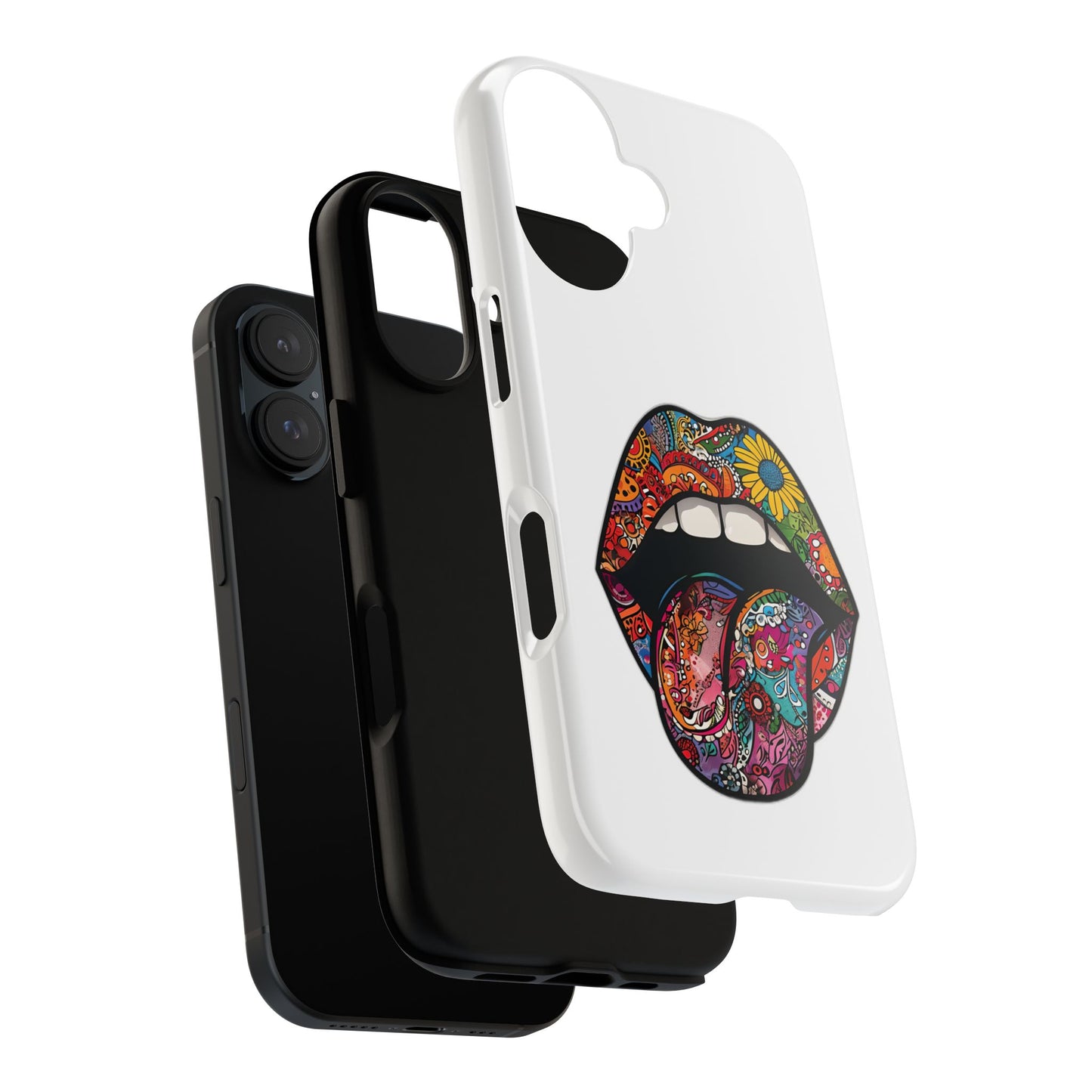 Vibrant Phone Case with Funky Lip Design