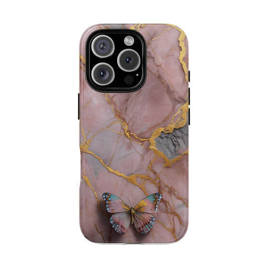 Butterfly Marble Phone Case Cover