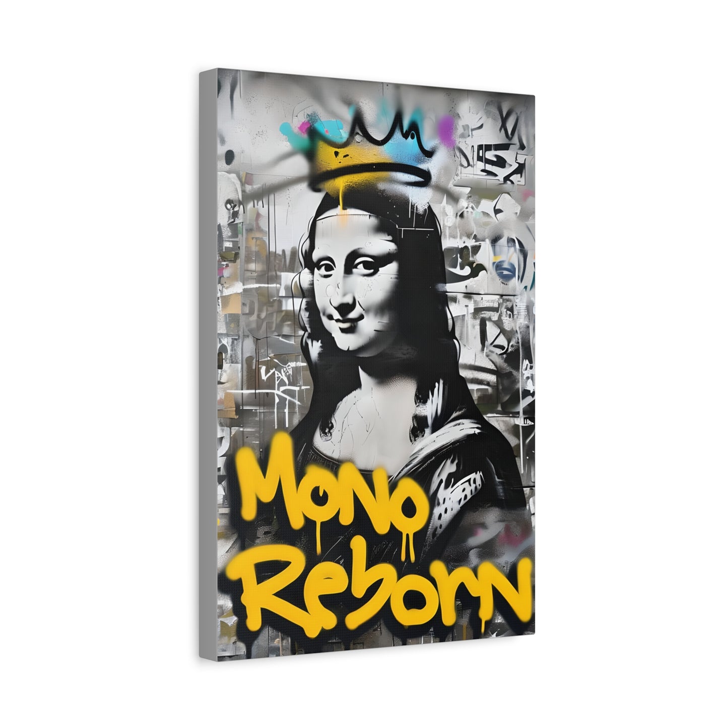 Canvas Print - Graffiti-inspired Renaissance Portrait