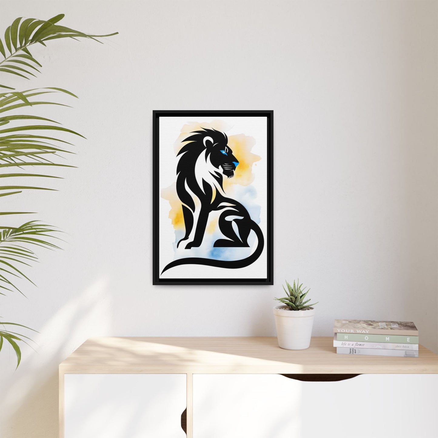 Bold Lion Art Print, Canvas Wall Decor