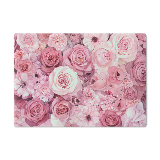 Floral Design Cutting Board - Elegantly Crafted Kitchen Essential for Home Chefs & Special Occasions