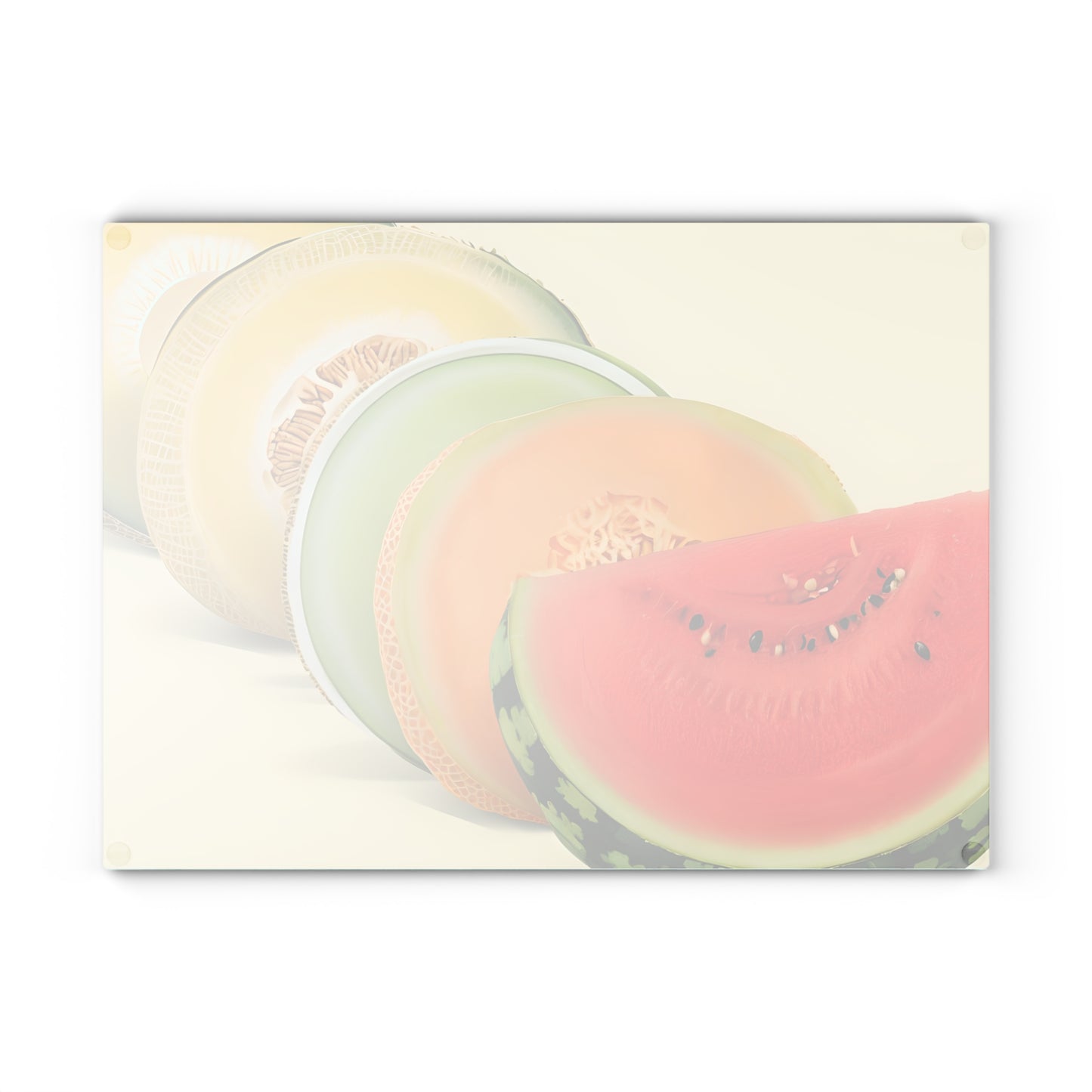Colorful Fruit Glass Cutting Board