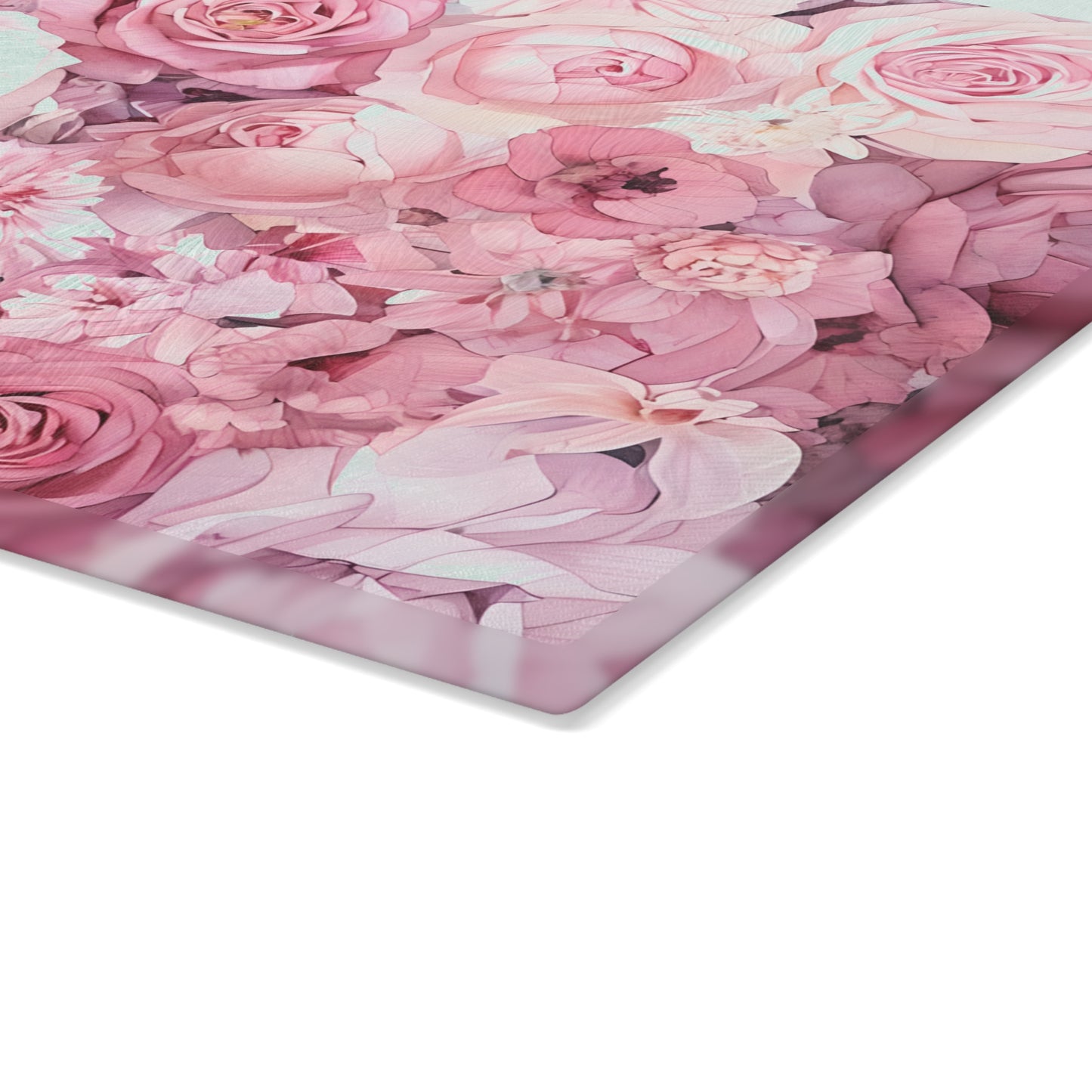 Floral Glass Cutting Board
