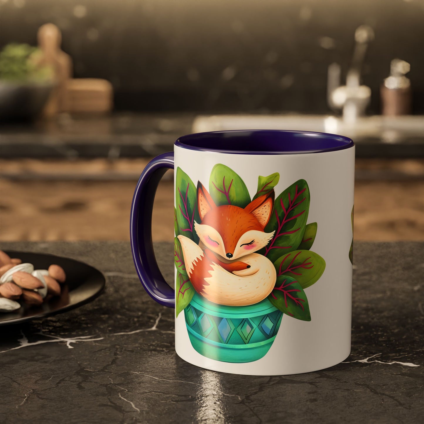 Sleepy Fox Tea Mug