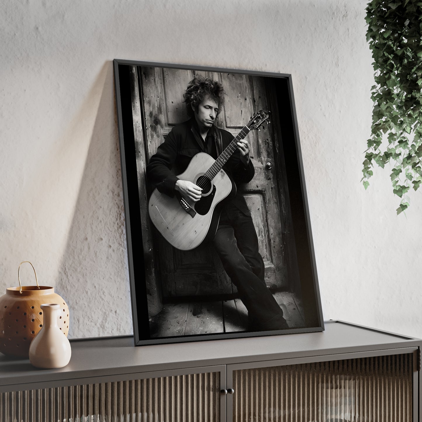 Vintage Musician Bob Dylan Wall Poster